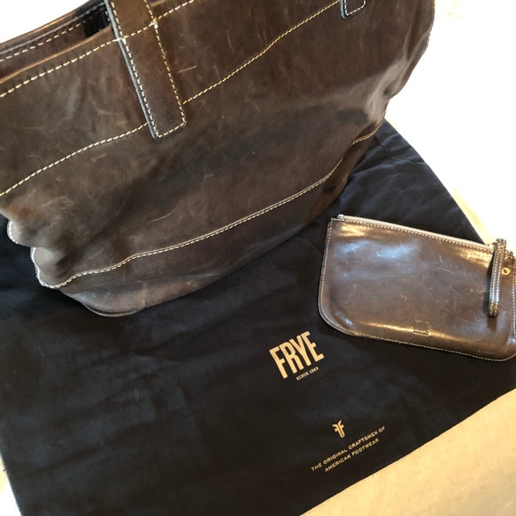 Frye tote and coin purse. Like new!